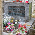 Jim Morrison's grave is a much visited site